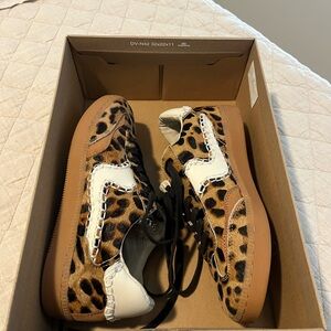 Dolce Vita Leopard Print Sneakers with White Accents